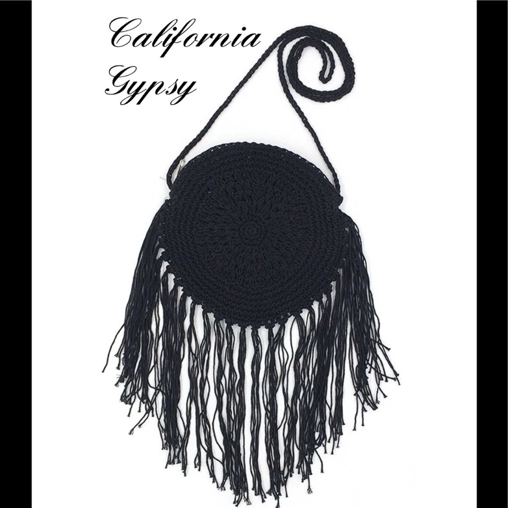 Hippie a Boho Crochet fringe crossbody - Picture 8 of 9